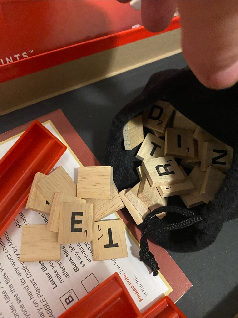 Hasbro Scrabble Crossword Game wooden tiles - Picture 3 of 6